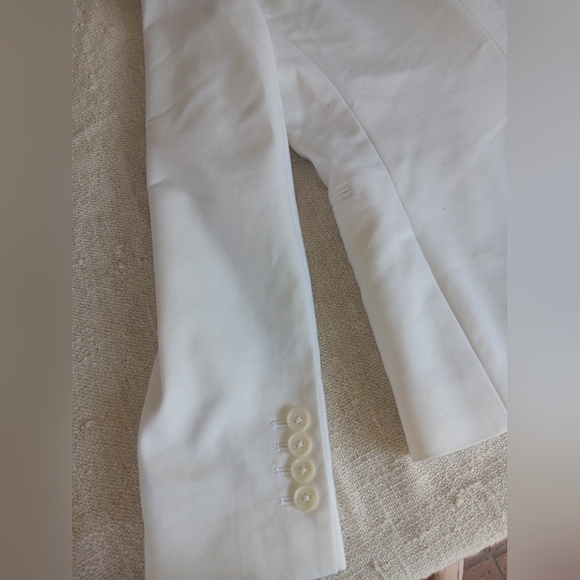 Express White Tailored Blazer with Notched Lapel - Picture 3 of 8